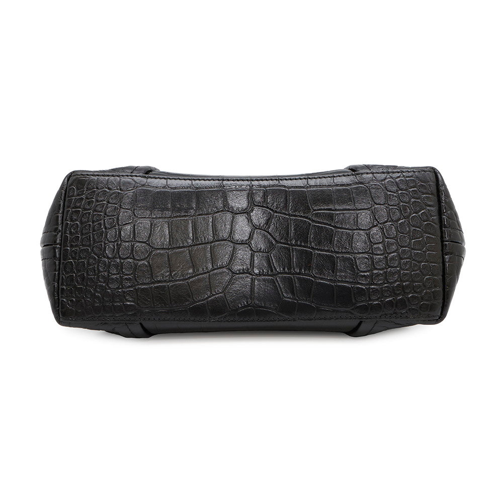 BALENCIAGA Frame bag Black673116 Embossed Leather