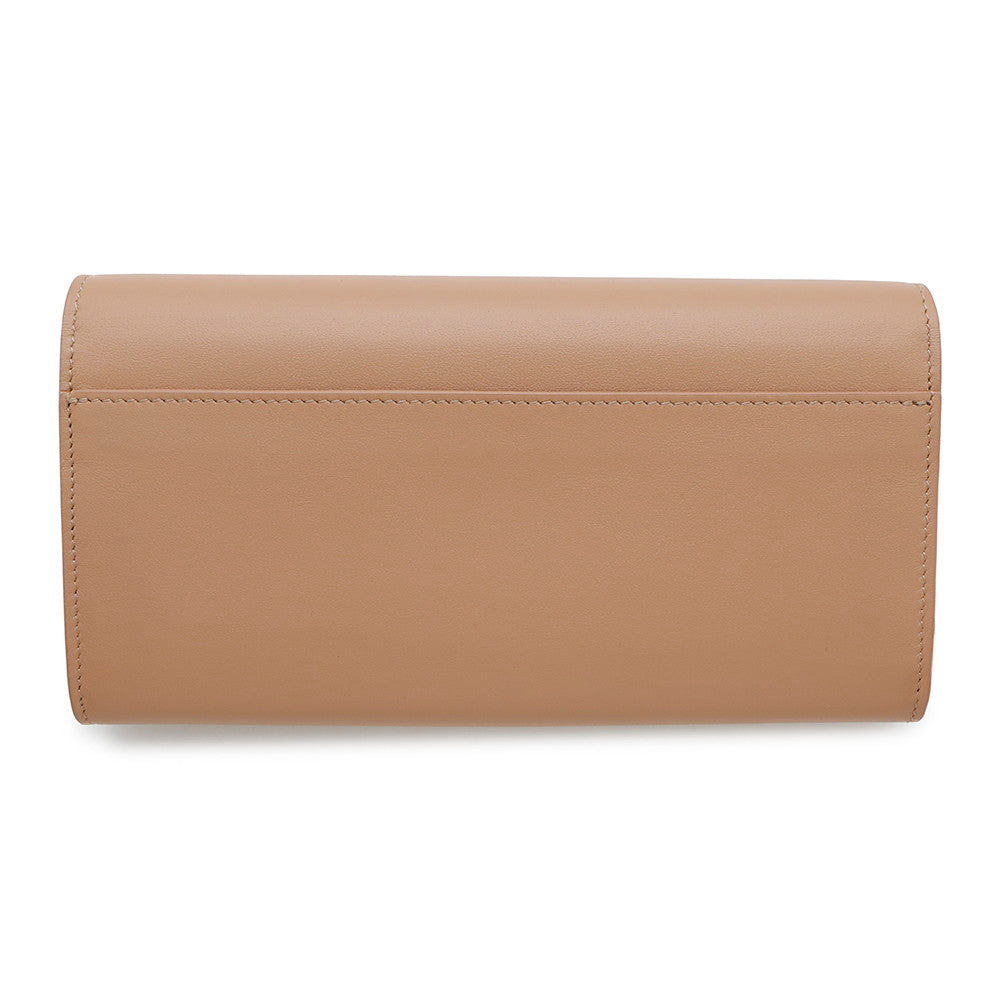 BALENCIAGA ENVELOPE Slim Continental Leather Long Wallet Beige736732 Smooth Calf Leather