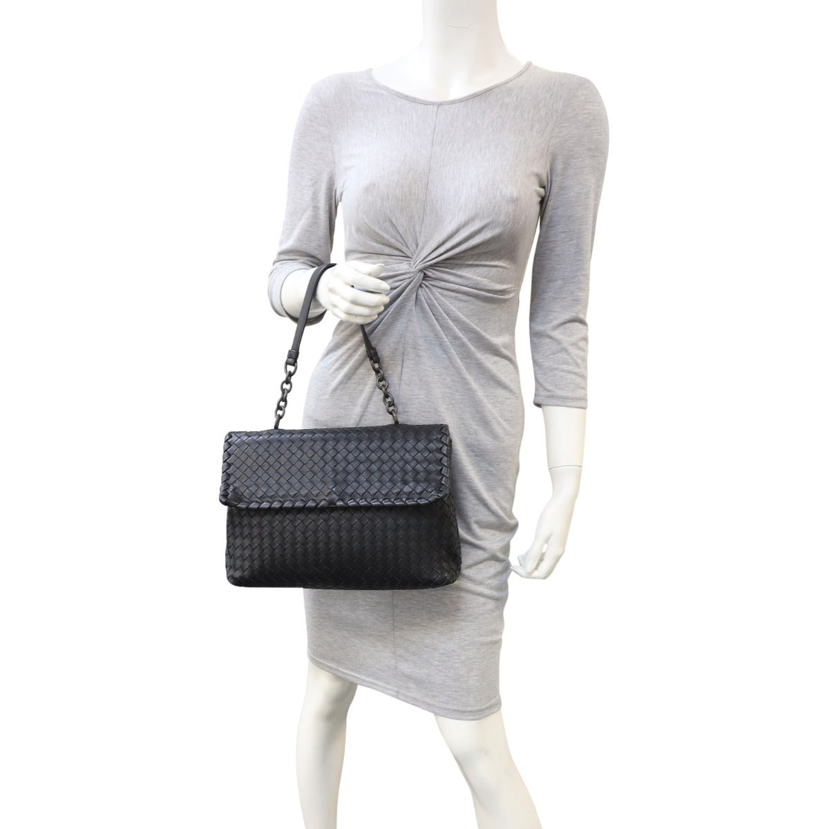 Bottega Veneta Intrecciato Olimpia Top Handle Medium