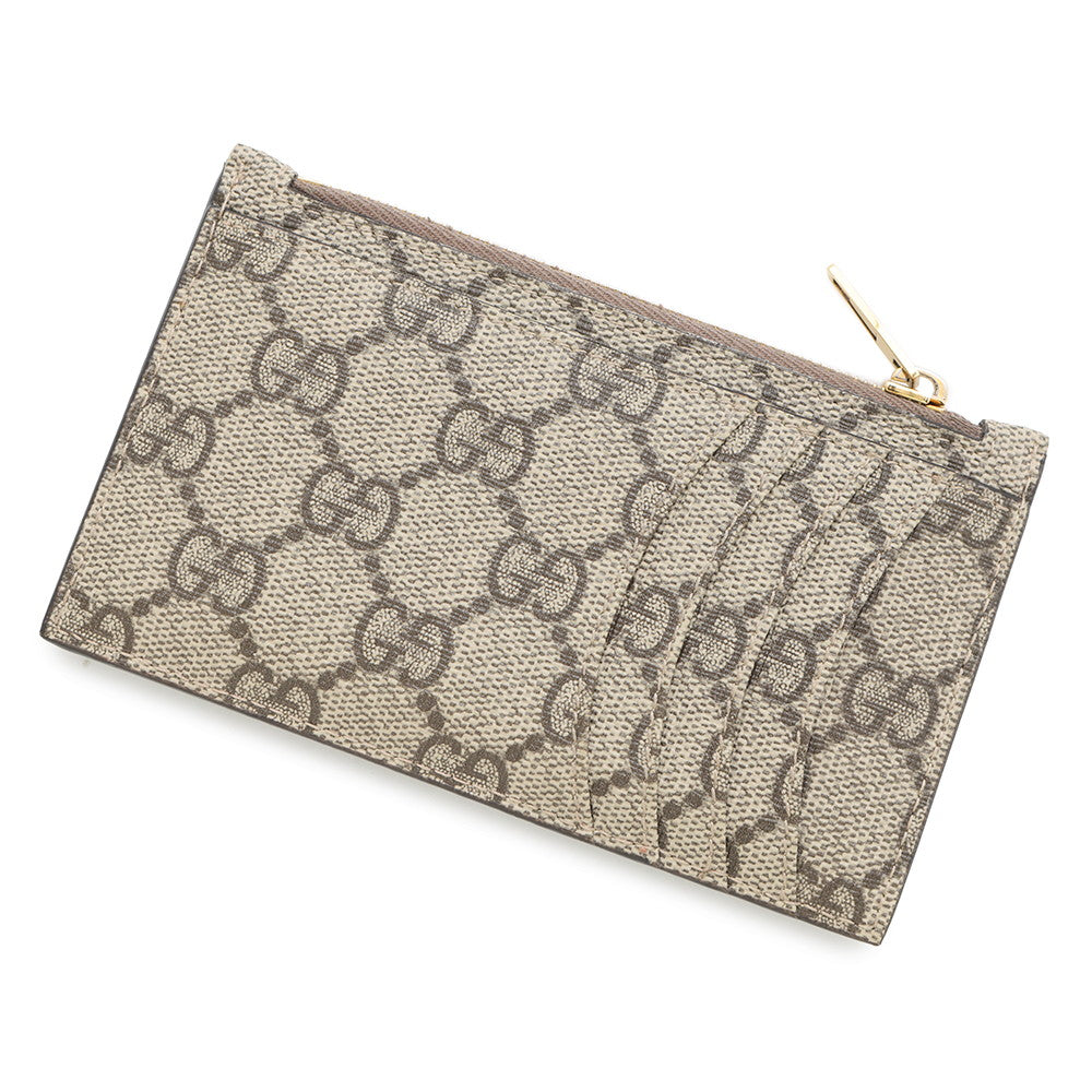 GUCCI BALENCIAGA Collaboration Hacker Project B Logo Coin Card Case Beige681701 PVC/Leather