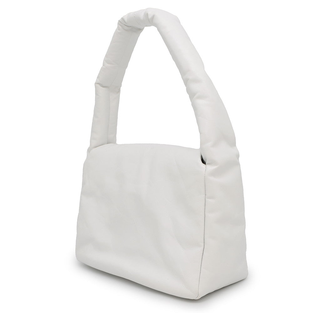 BALENCIAGA Monaco One Belt White787896 Leather