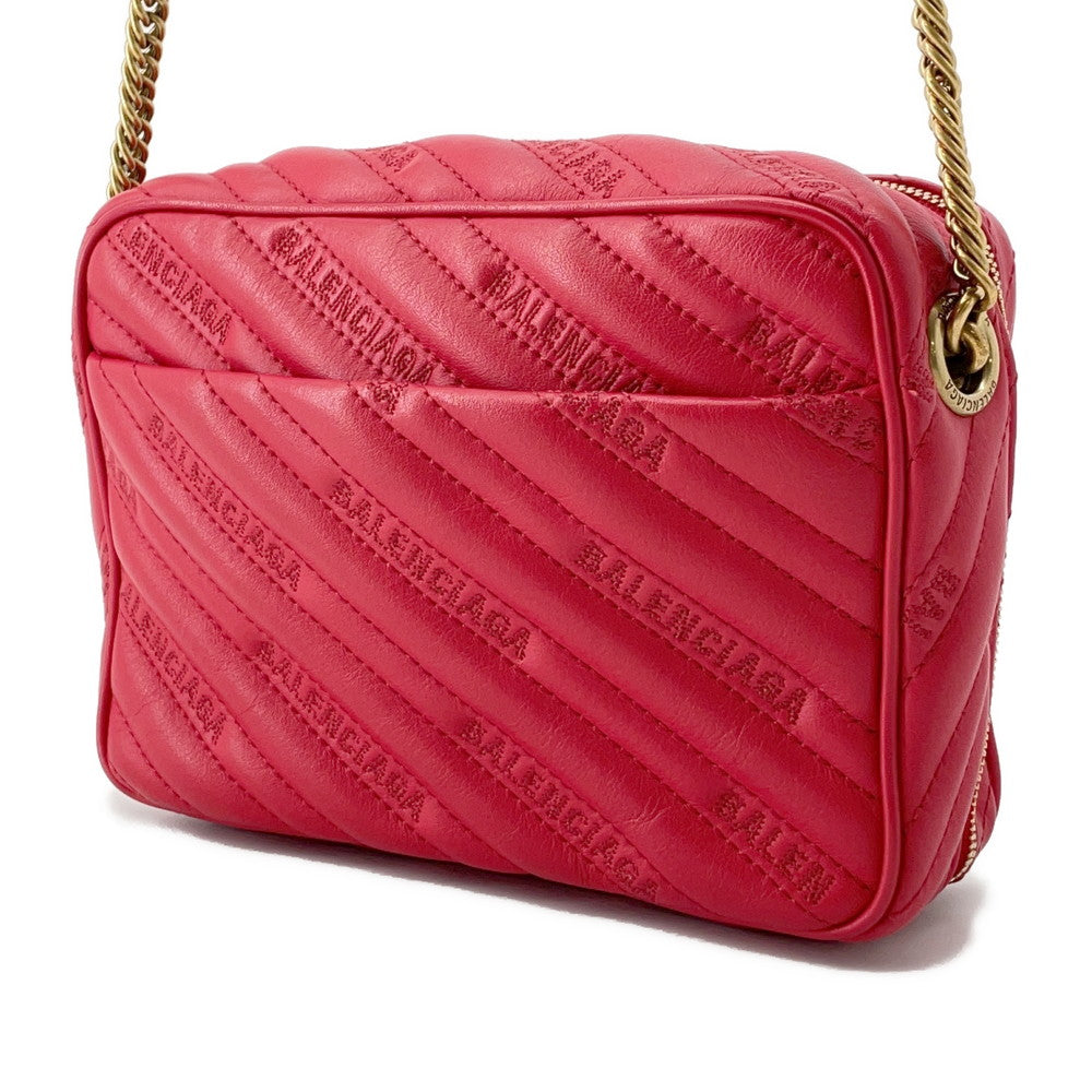 BALENCIAGA BBReporter ChainShoulder Red526678 Leather Size XS