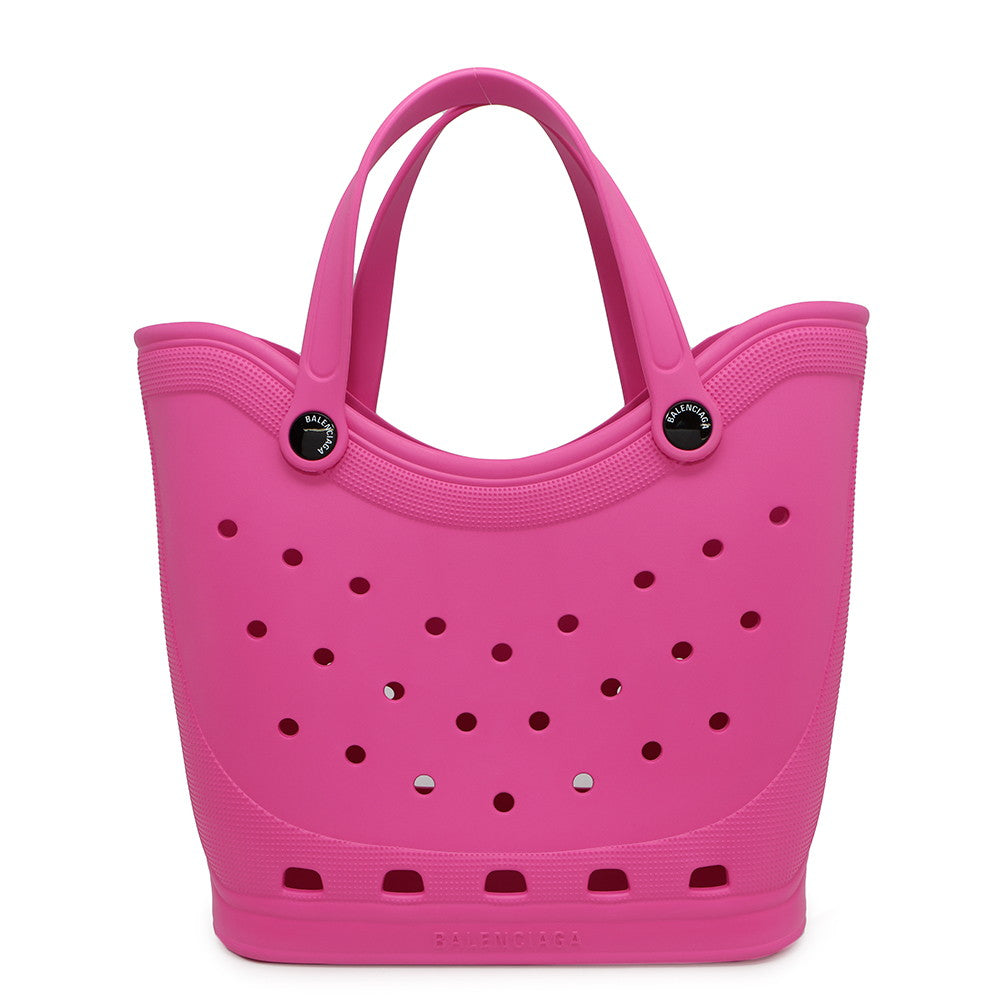 BALENCIAGA Crocs Bag Pink702266 Rubber Size Large