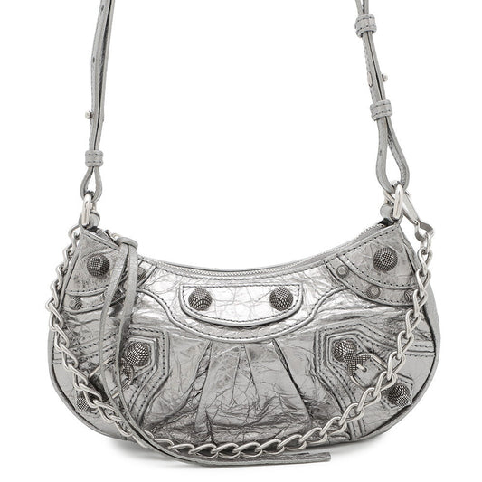 BALENCIAGA luka goal Silver695814 Leather Size Mini