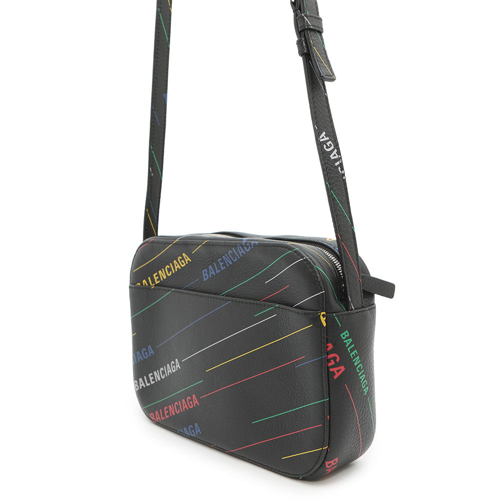 BALENCIAGA Everyday Camera Bag Black552370 Leather