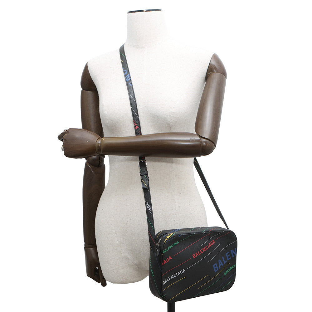 BALENCIAGA Everyday Camera Bag Black552370 Leather