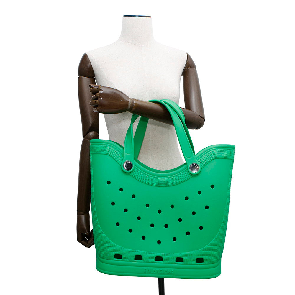 BALENCIAGA Crocs Tote Bag Green702266 Rubber
