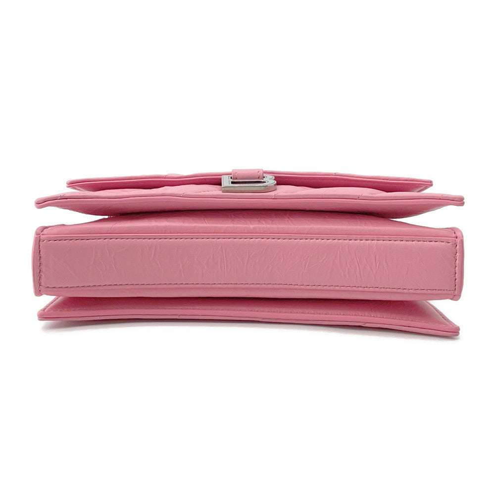BALENCIAGA Crush 2WAY Shoulder Bag Pink736016 Leather Size XS