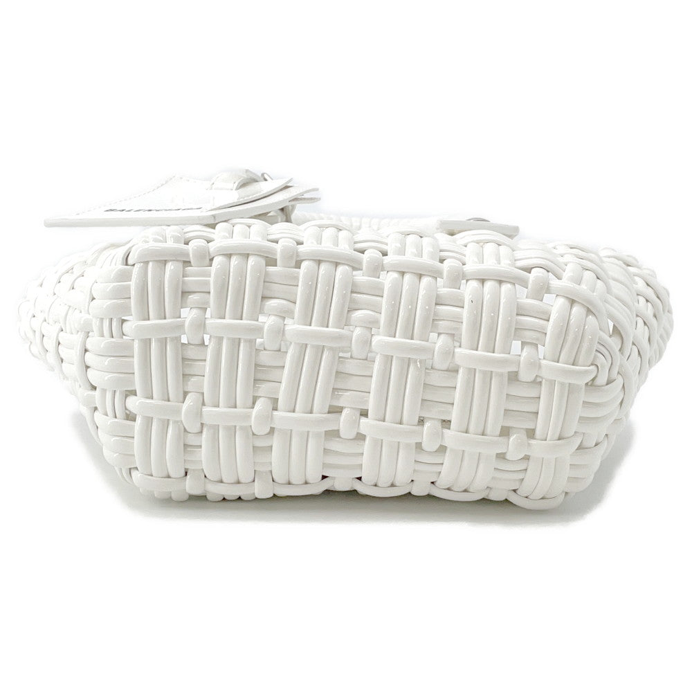 BALENCIAGA bistro White678028 Patent Leather Size XXS