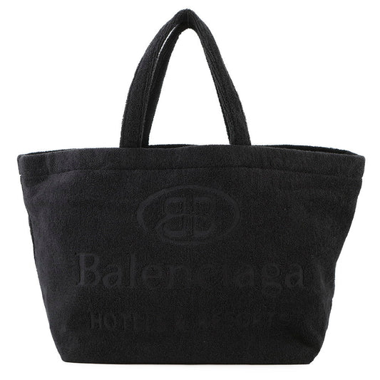 BALENCIAGA Jumbo Tote Bag Black743152 Towel Fabric Size Large