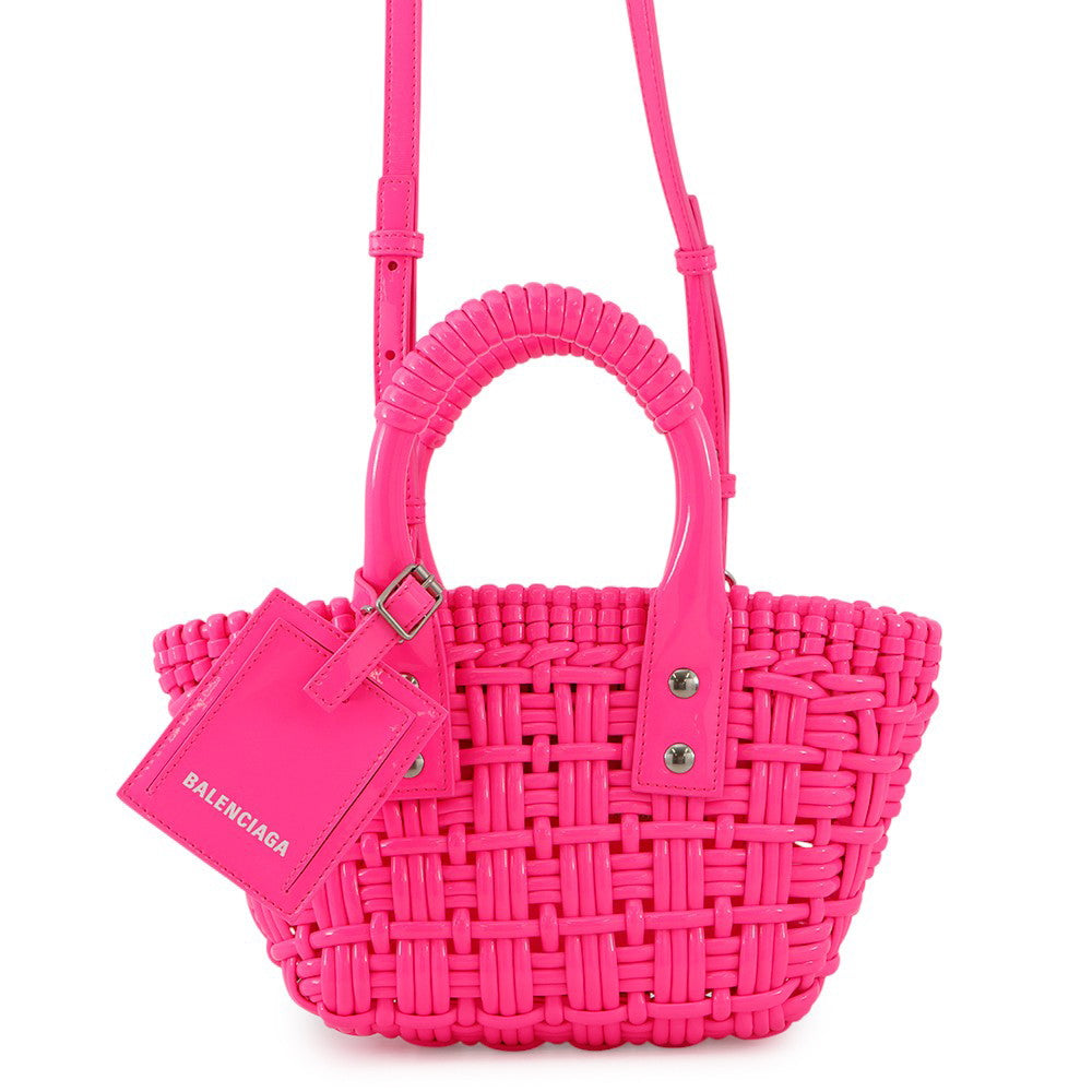 BALENCIAGA Bistro 2wayBag Flow Pink678028 Patent Leather Size XXS