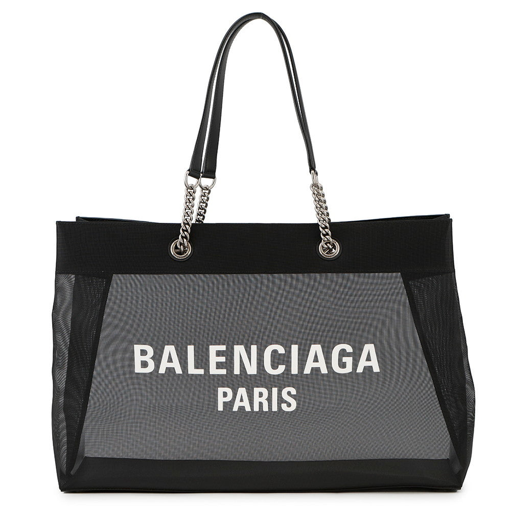 BALENCIAGA Duty Tote Bag Black741605 Mesh