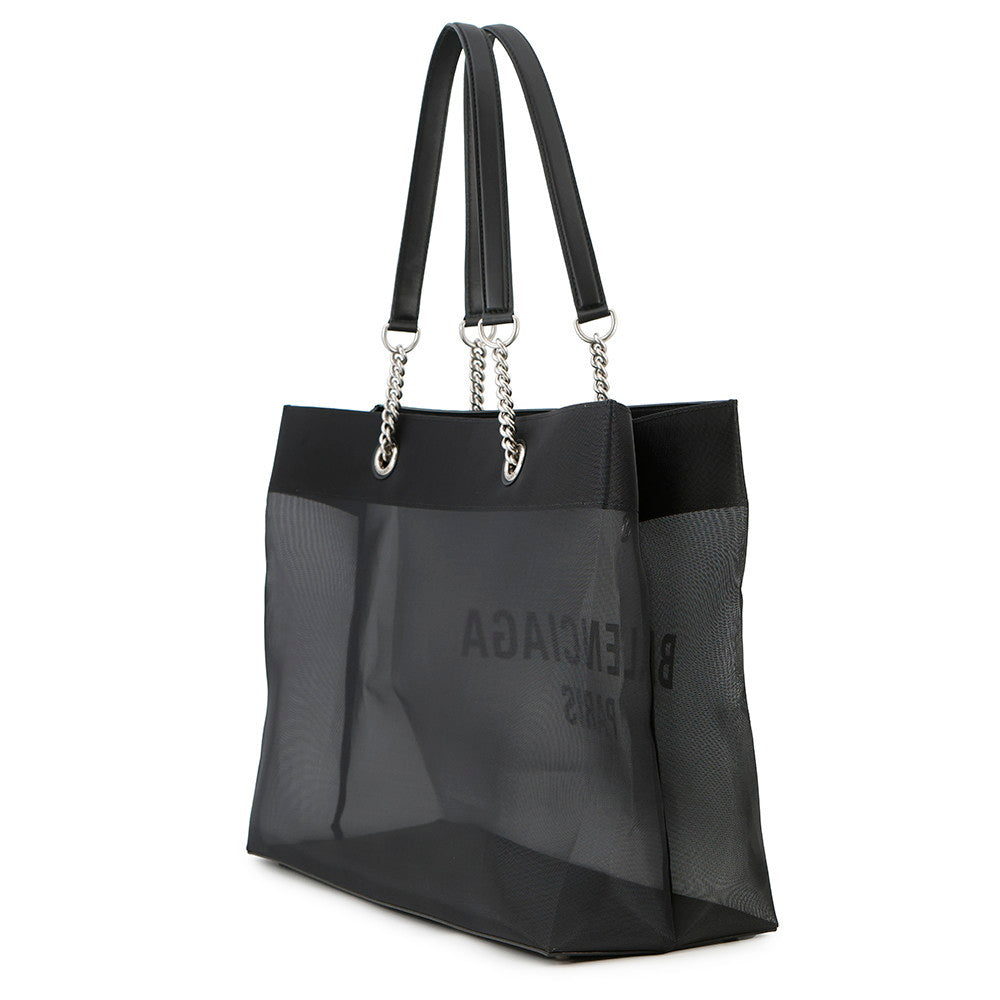 BALENCIAGA Duty Tote Bag Black741605 Mesh