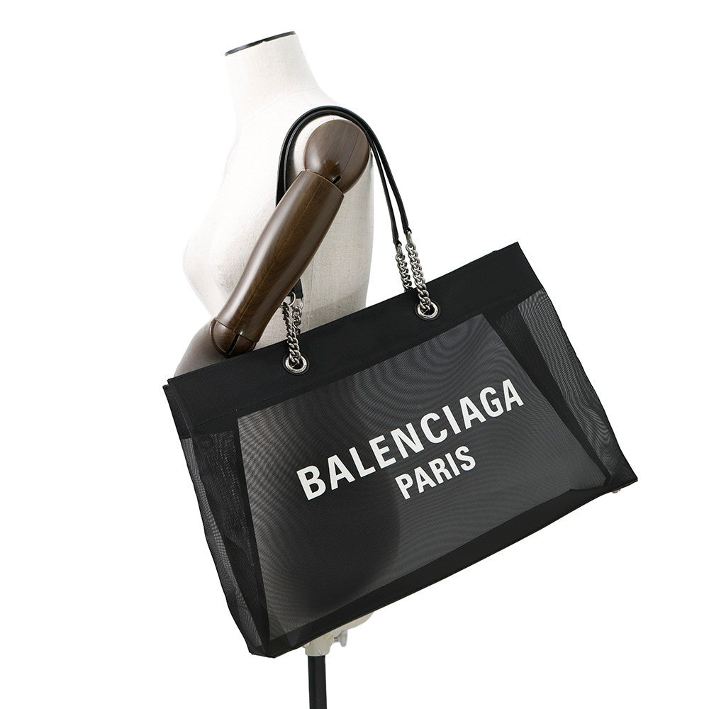 BALENCIAGA Duty Tote Bag Black741605 Mesh