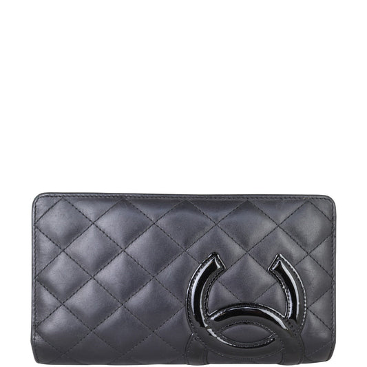 Chanel Ligne Cambon Yen Wallet | Silver Hardware