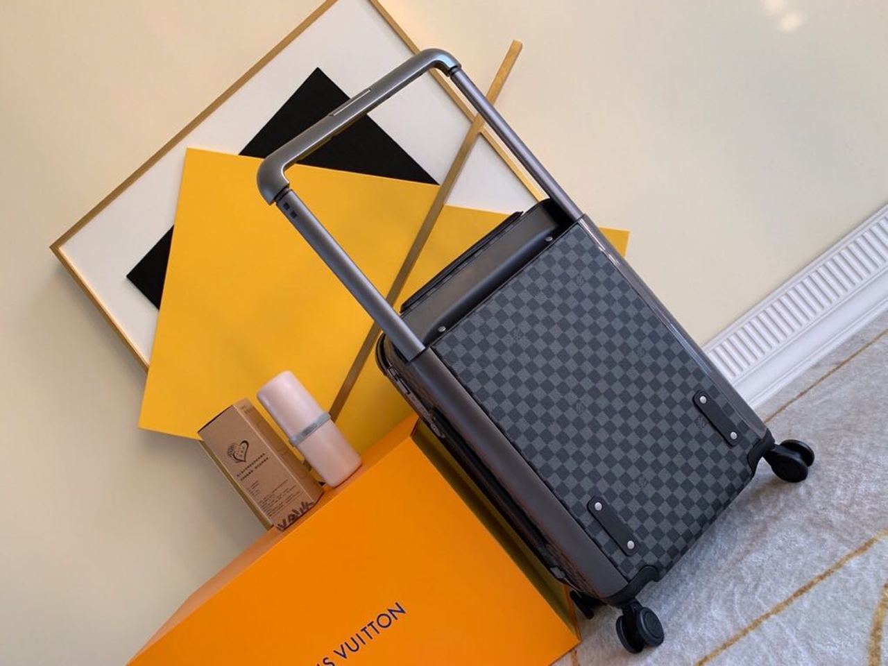 Top Quality Horizon 55 Damier Graphite Canvas For Men, LuGucciage 21.7in/55cm Top Quality N23209