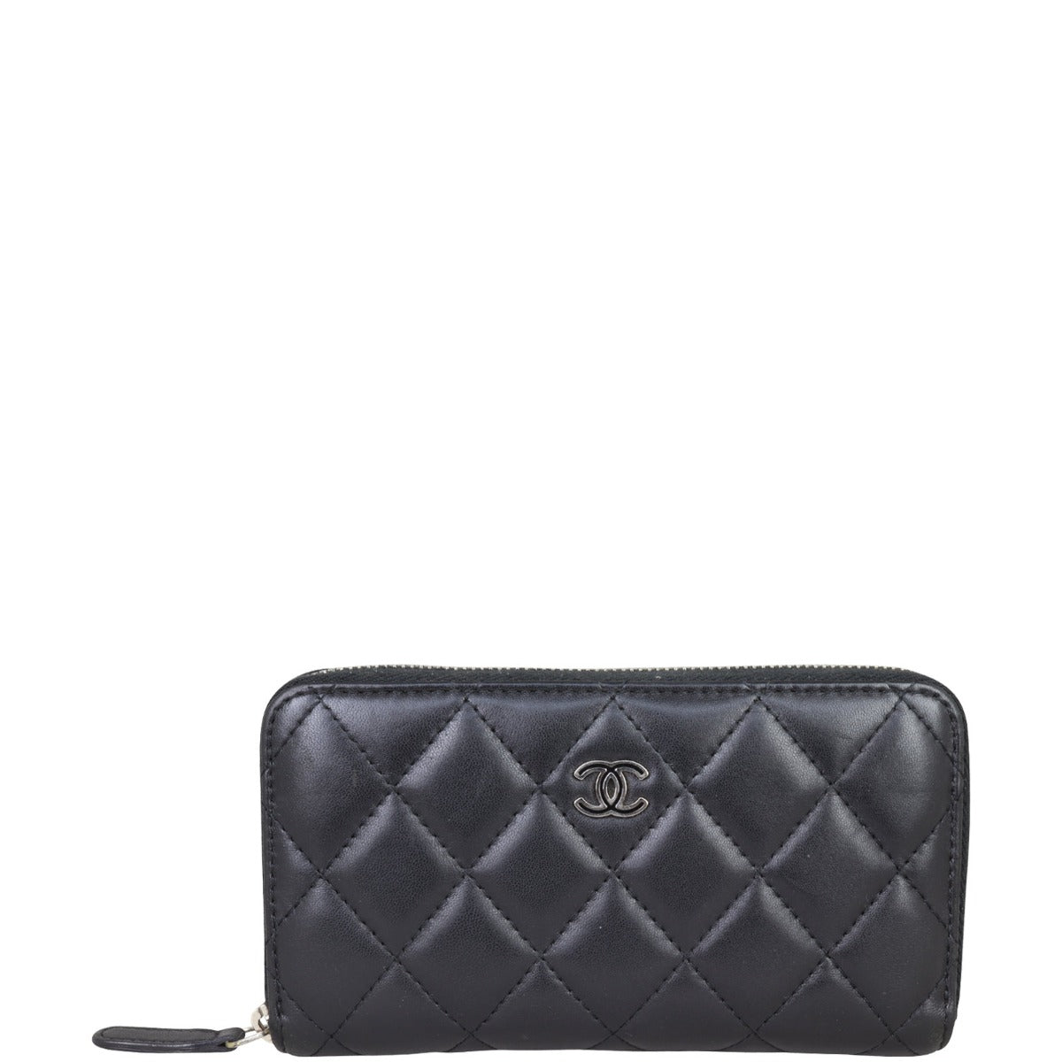 Chanel Small Zip Around Wallet | Black