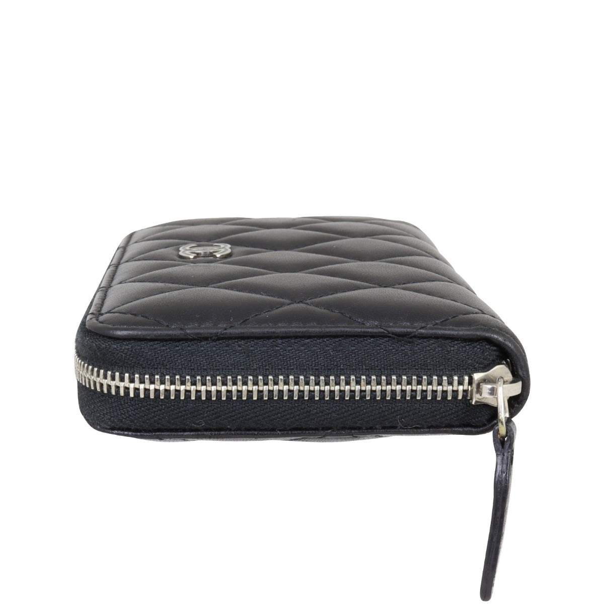 Chanel Small Zip Around Wallet | Black