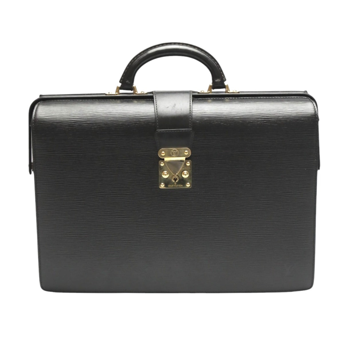 LOUIS VUITTON Business bag M54352 Epi Leather black Briefcase Epi Fermoire mens  d