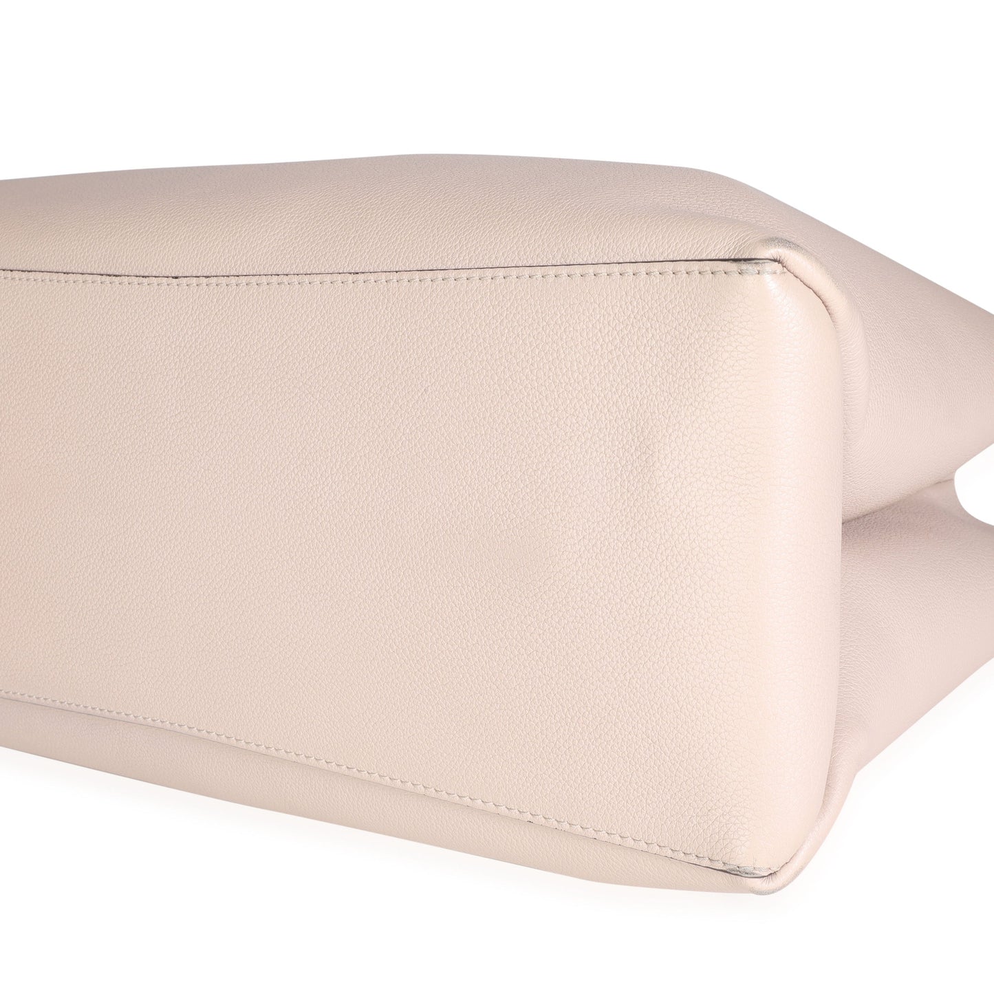 LOUIS VUITTON Greige Grained Calf Leather Lockme Shopper