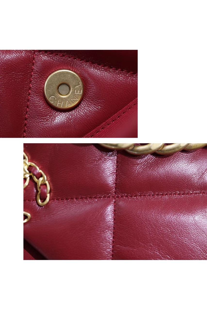 CHL 19 Handbag 26cm Burgundy For Women AS1160