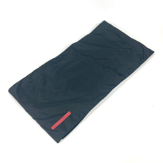 PRADA Scarf Nylon black Sports logo unisex(Unisex)