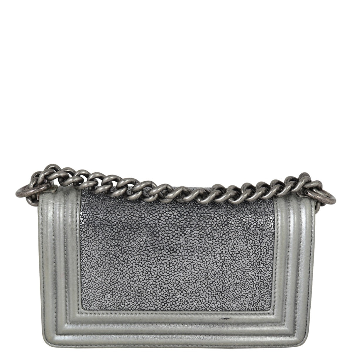 Chanel Boy Small Galuchat | Silver