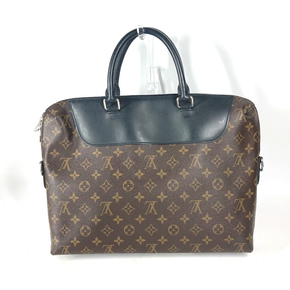 LOUIS VUITTON Business bag M54019 Monogram macacer canvas Brown Monogram macacer Porto Documan Jule PDJ