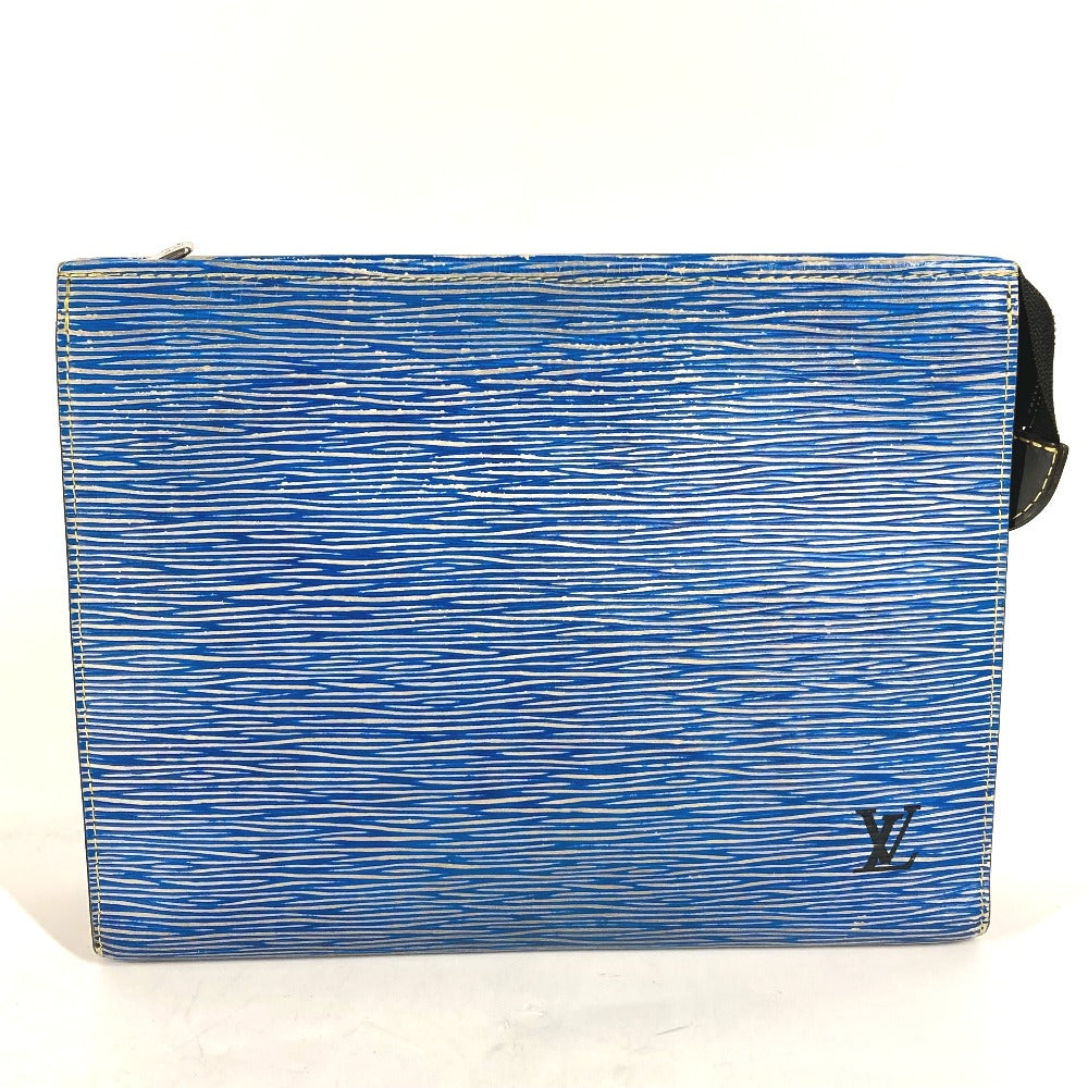 LOUIS VUITTON business bag M54654 Epi Leather blue Epi denim posh toilette