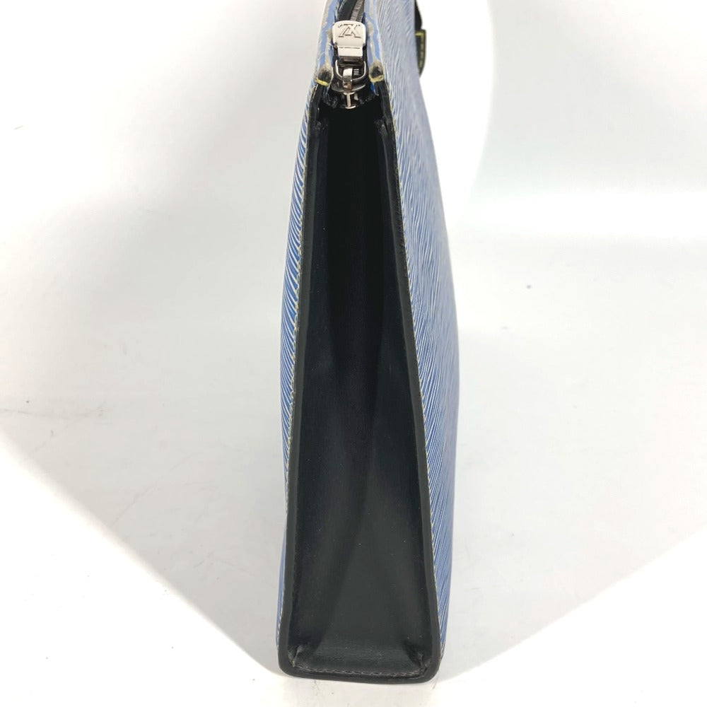 LOUIS VUITTON business bag M54654 Epi Leather blue Epi denim posh toilette