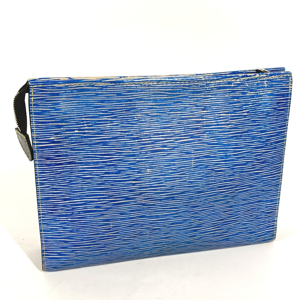 LOUIS VUITTON business bag M54654 Epi Leather blue Epi denim posh toilette