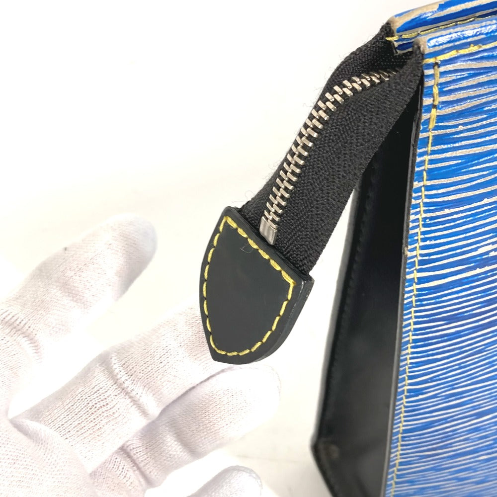 LOUIS VUITTON business bag M54654 Epi Leather blue Epi denim posh toilette