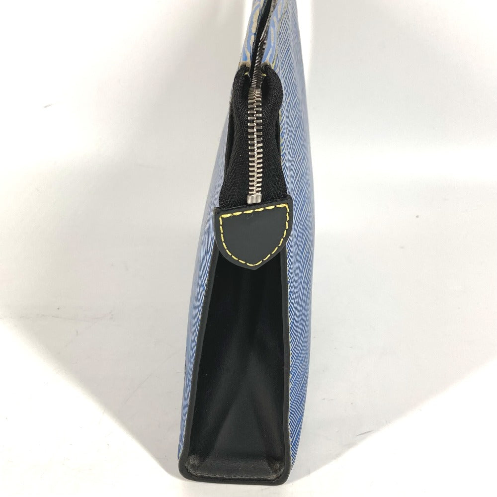 LOUIS VUITTON business bag M54654 Epi Leather blue Epi denim posh toilette