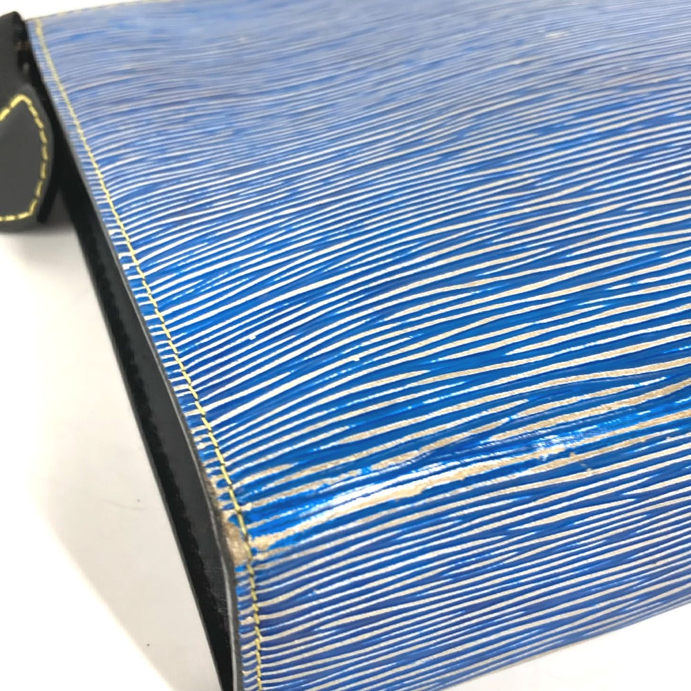 LOUIS VUITTON business bag M54654 Epi Leather blue Epi denim posh toilette