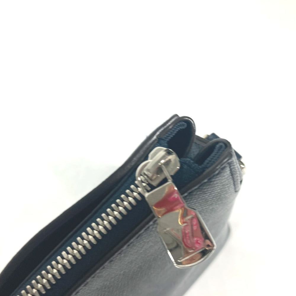 LOUIS VUITTON Business bag M33417? Taiga Leather Navy Taiga Anton