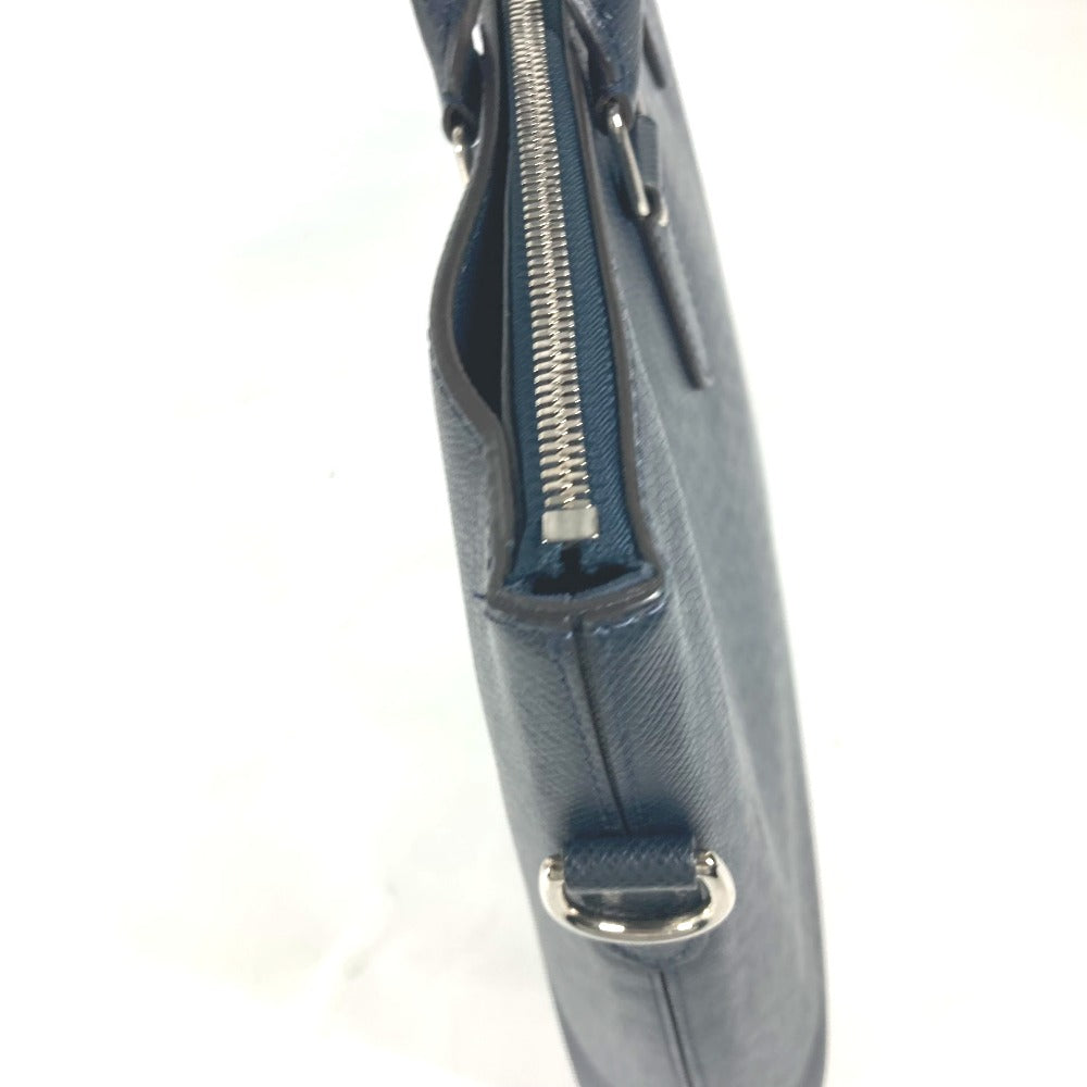 LOUIS VUITTON Business bag M33417? Taiga Leather Navy Taiga Anton