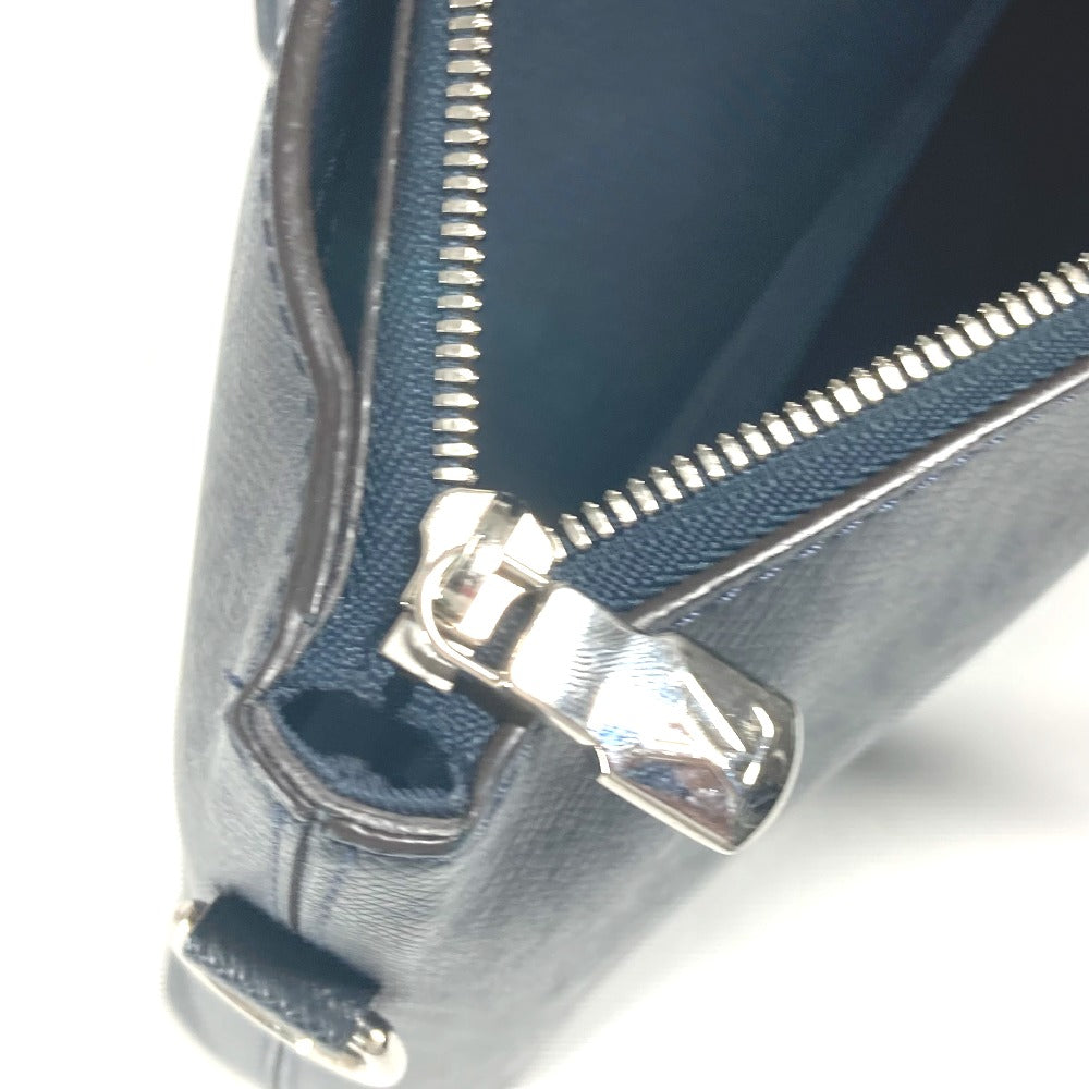 LOUIS VUITTON Business bag M33417? Taiga Leather Navy Taiga Anton