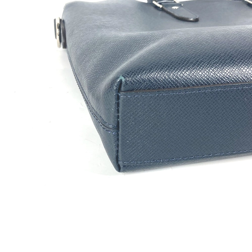 LOUIS VUITTON Business bag M33417? Taiga Leather Navy Taiga Anton