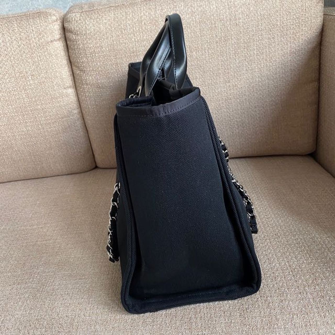 CHL Large Deauville Pearl Tote Bag Black For Women Handbags, Shoulder Bags 15in/38cm A66941