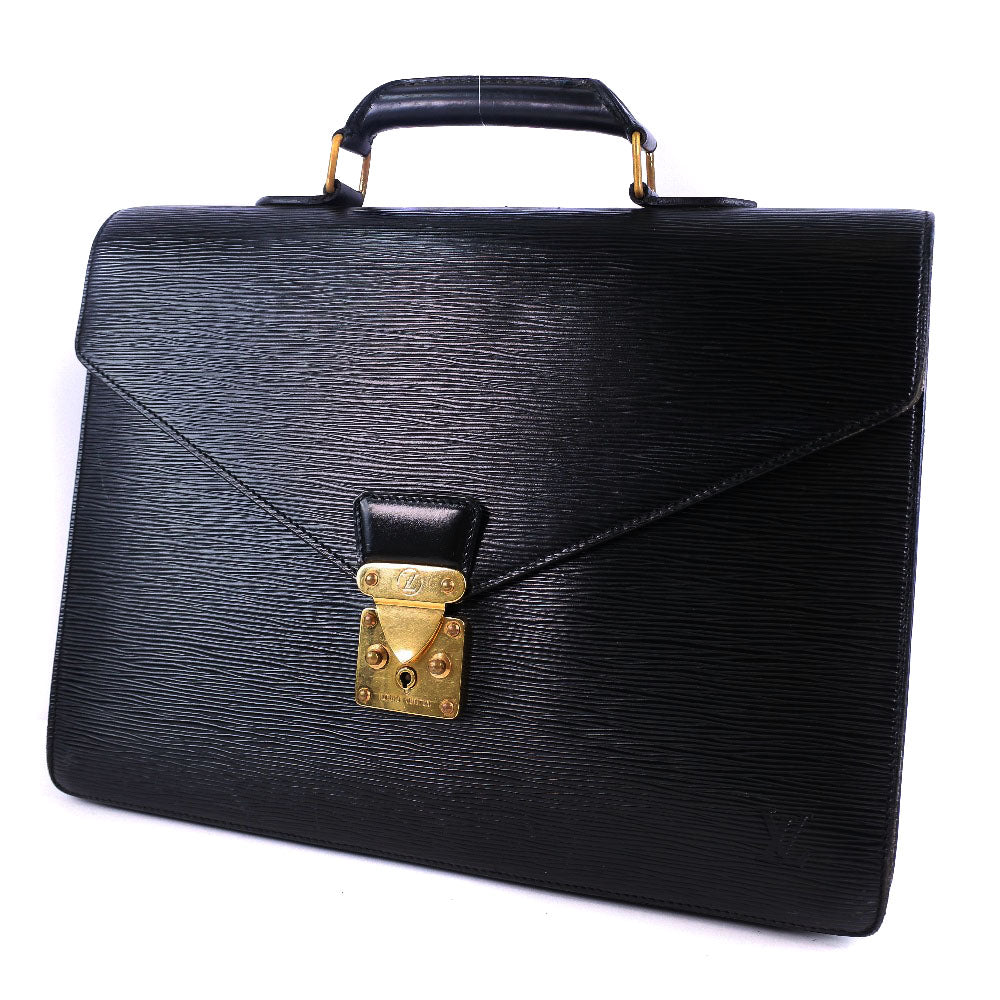 LOUIS VUITTON Business bag M54412 Epi Leather black Cerviet ambassador mens  d