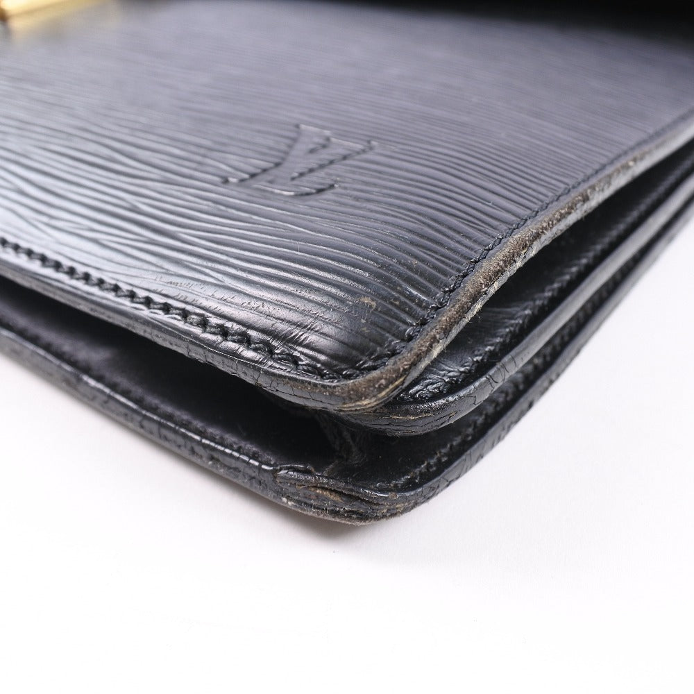 LOUIS VUITTON Business bag M54412 Epi Leather black Cerviet ambassador mens  d