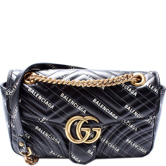 Gucci 443497 X Balenciaga GG Marmont Shoulder Small Bag
