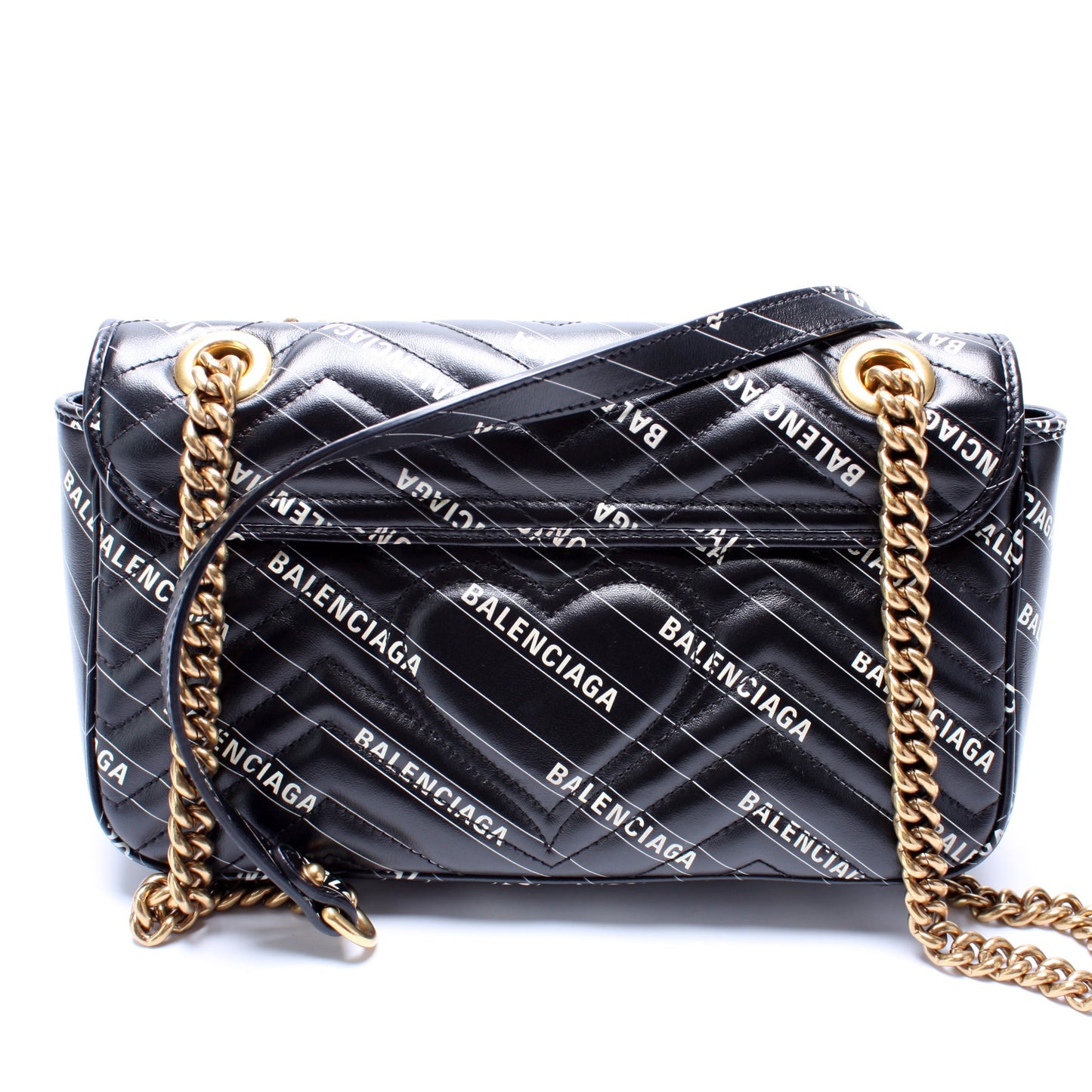 Gucci 443497 X Balenciaga GG Marmont Shoulder Small Bag