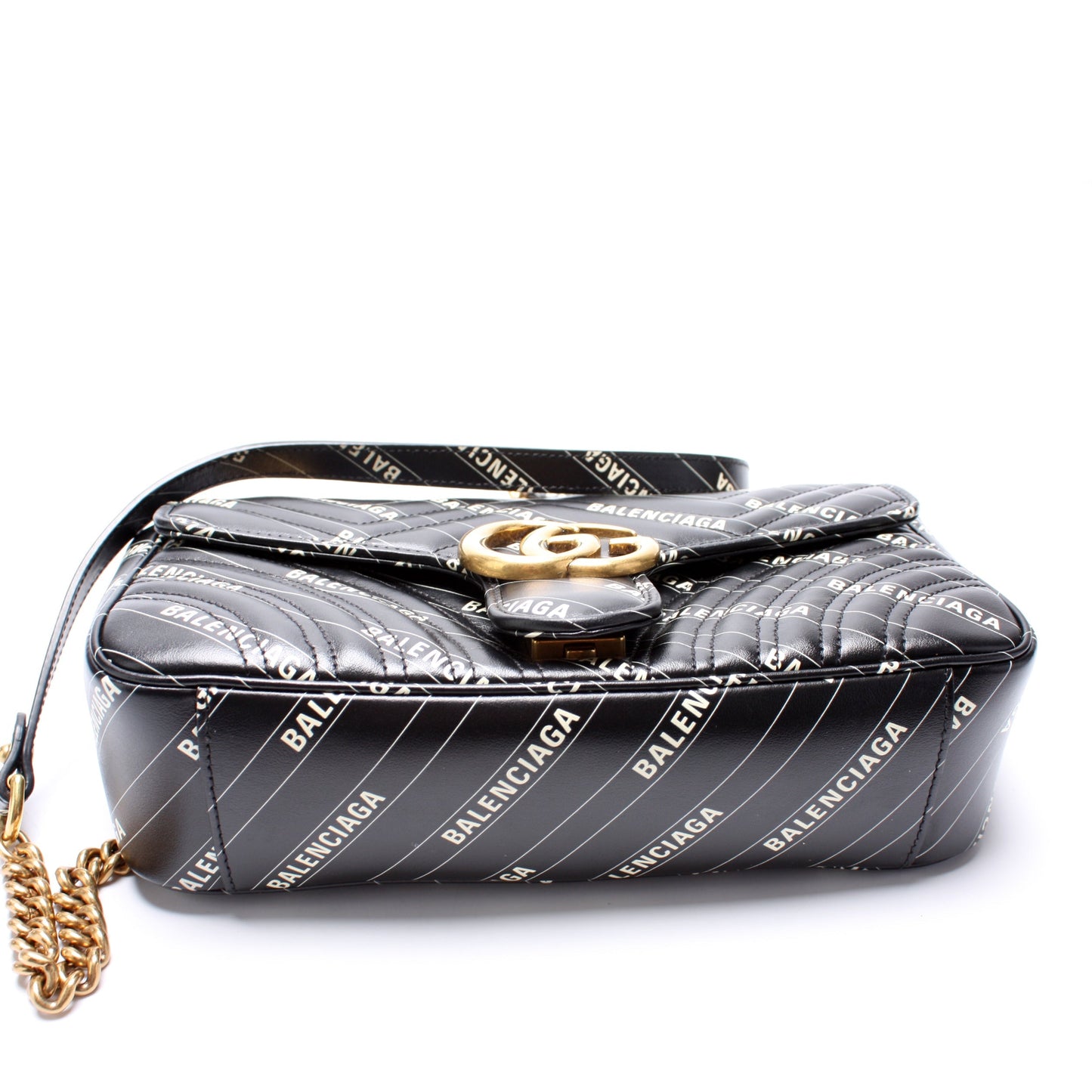 Gucci 443497 X Balenciaga GG Marmont Shoulder Small Bag