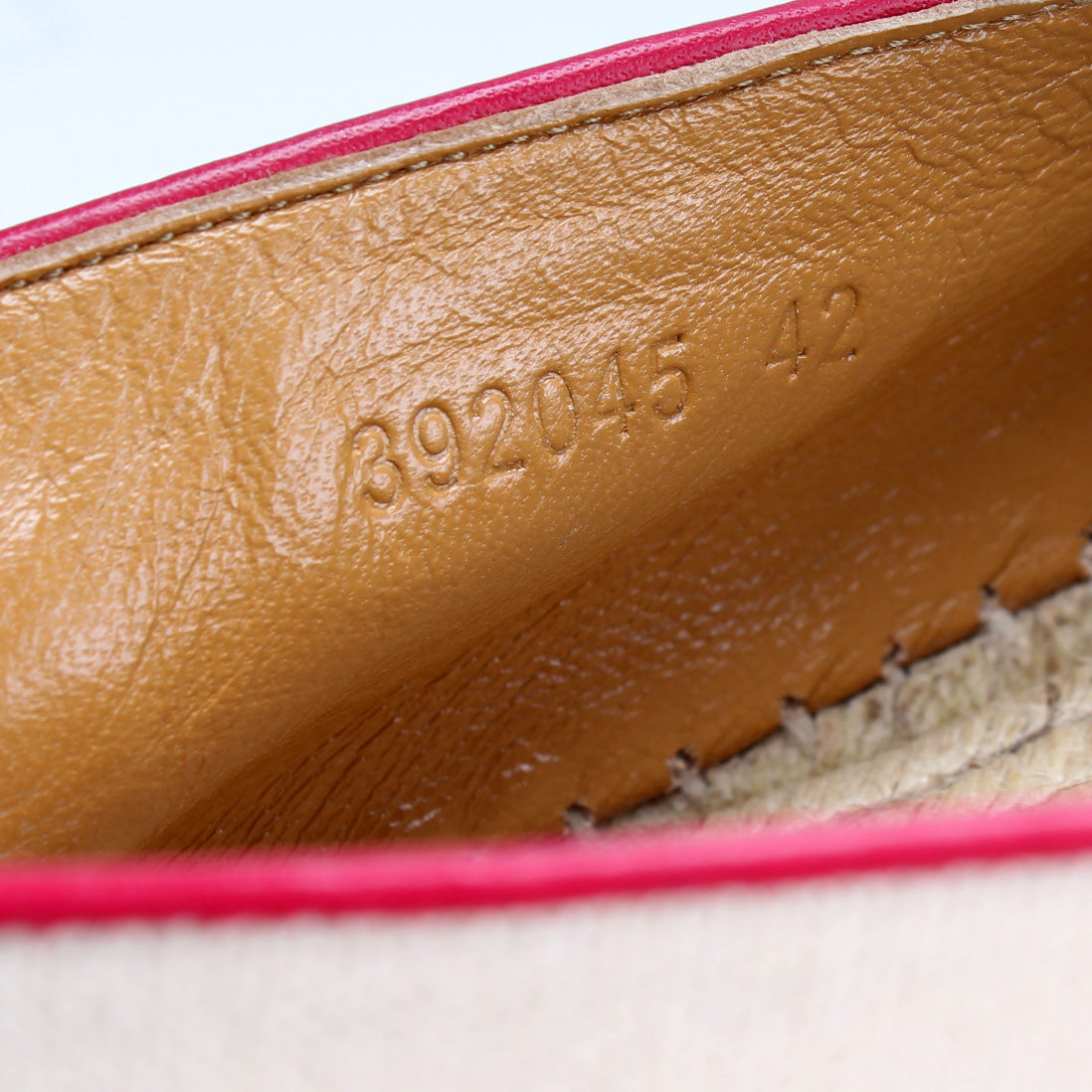 Interlocking Gucci Leather/Canvas Espadrilles Size 42