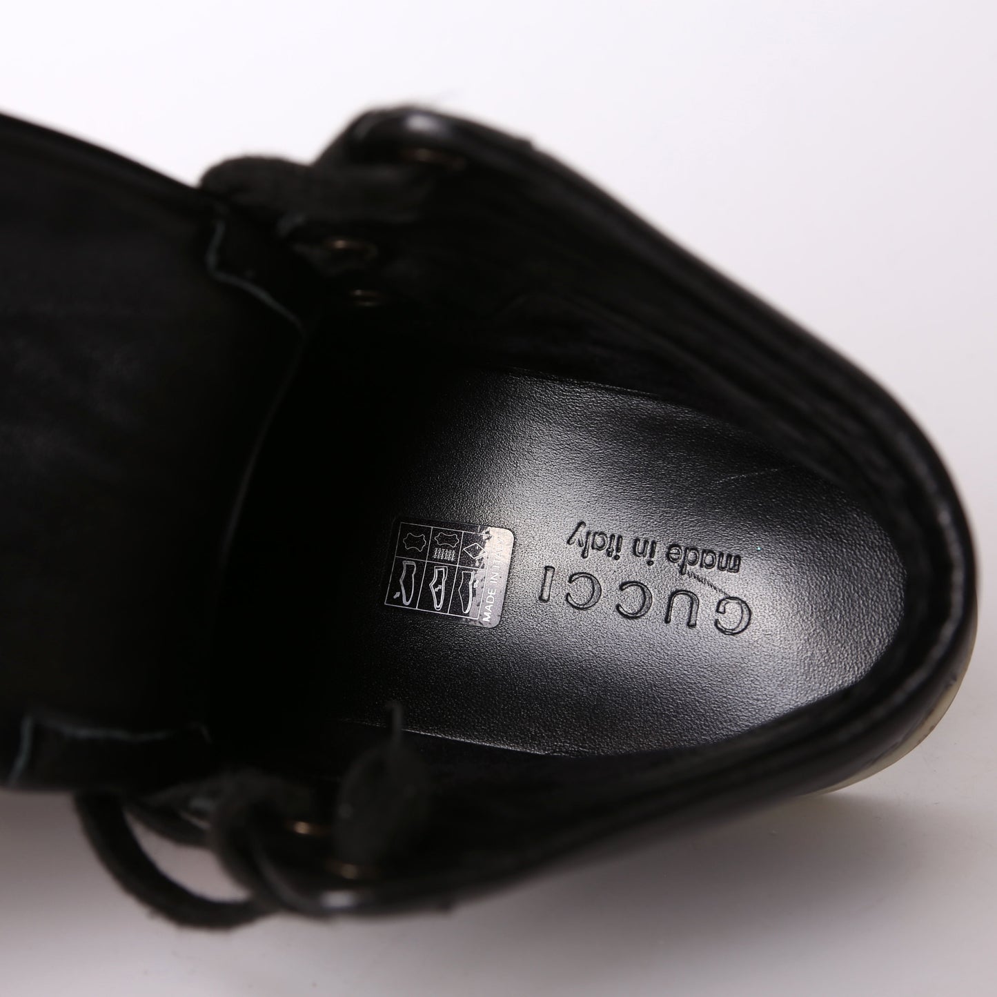 Guccissima Web Leather High Top Sneakers Men's Size