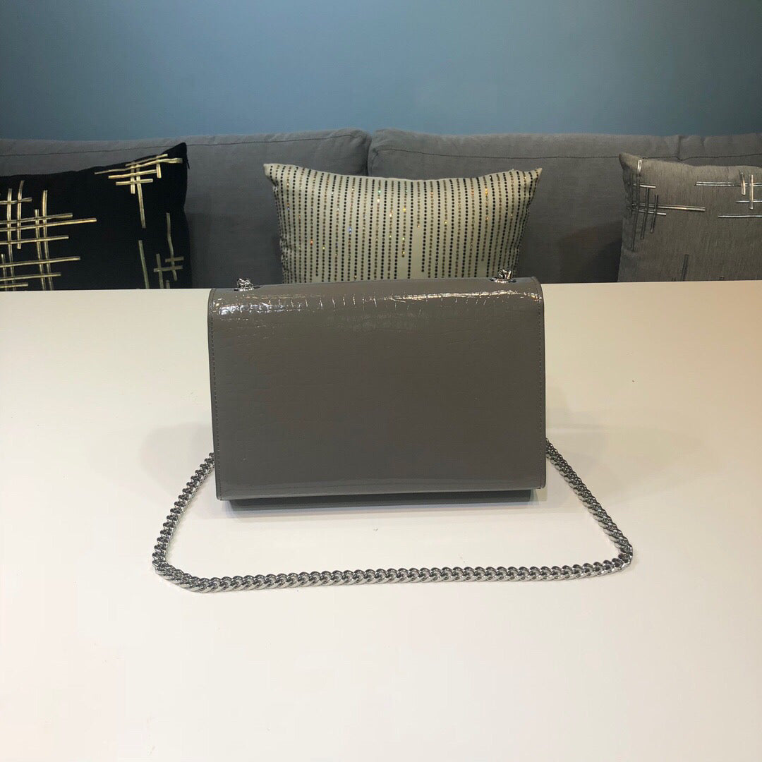 Top Quality Kate Small Chain Bag With Tassel In Embossed Green For Women 7.8in/20cm YSL 