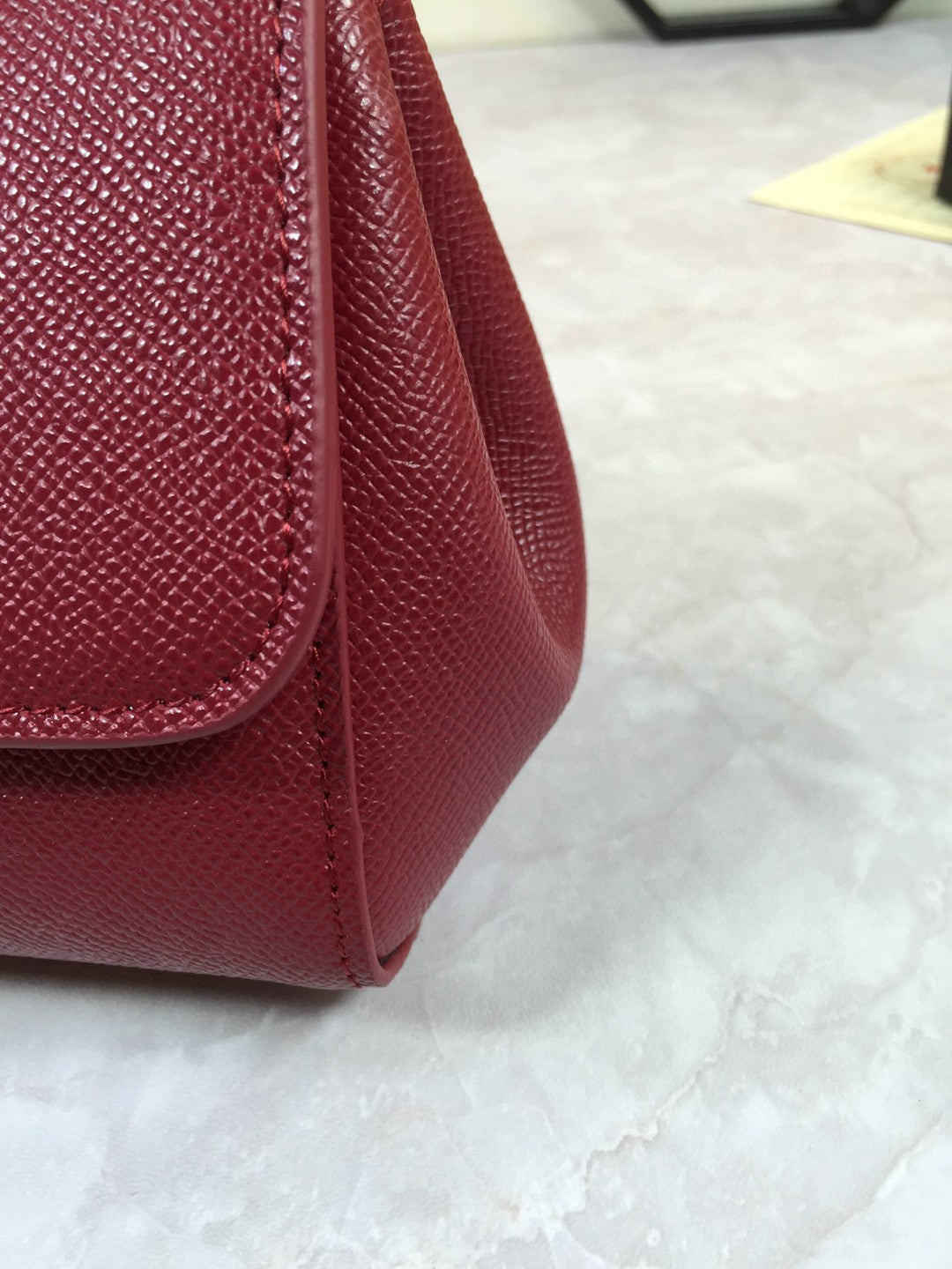 Top Quality MeTop Qualityum Sicily Handbag In Dauphine Burgundy For Women 10.2in/26cm Top Quality Top Quality4347A10018M073
