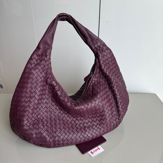 Bottega Veneta Belly Hobo Intrecciato Burgundy Large 50cm