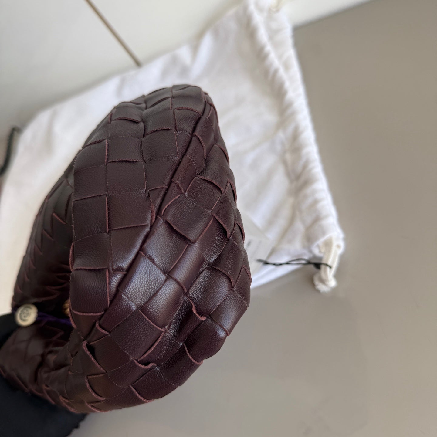 Bottega Veneta Jodie Mini Dark Burgundy Wine Leather